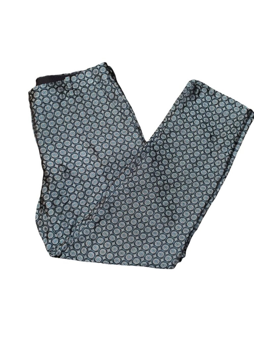 J.Crew Collection Women’s 0 Ankle 100% Silk Pants Brocade Foulard Style Designer
